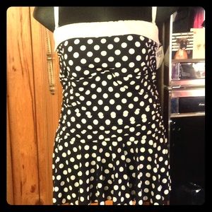 New with tags Chaps 20W polka dot swim dress